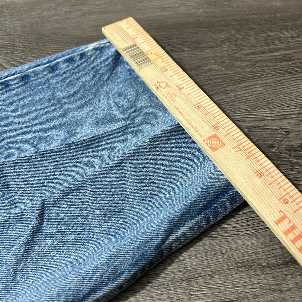 Vintage Tommy Hilfiger Jeans 34x32 Light Blue Straight Leg Denim Made in USA - Picture 7 of 9